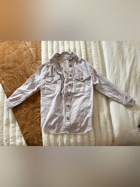 Zara Light Lavender Button-Down Shirt